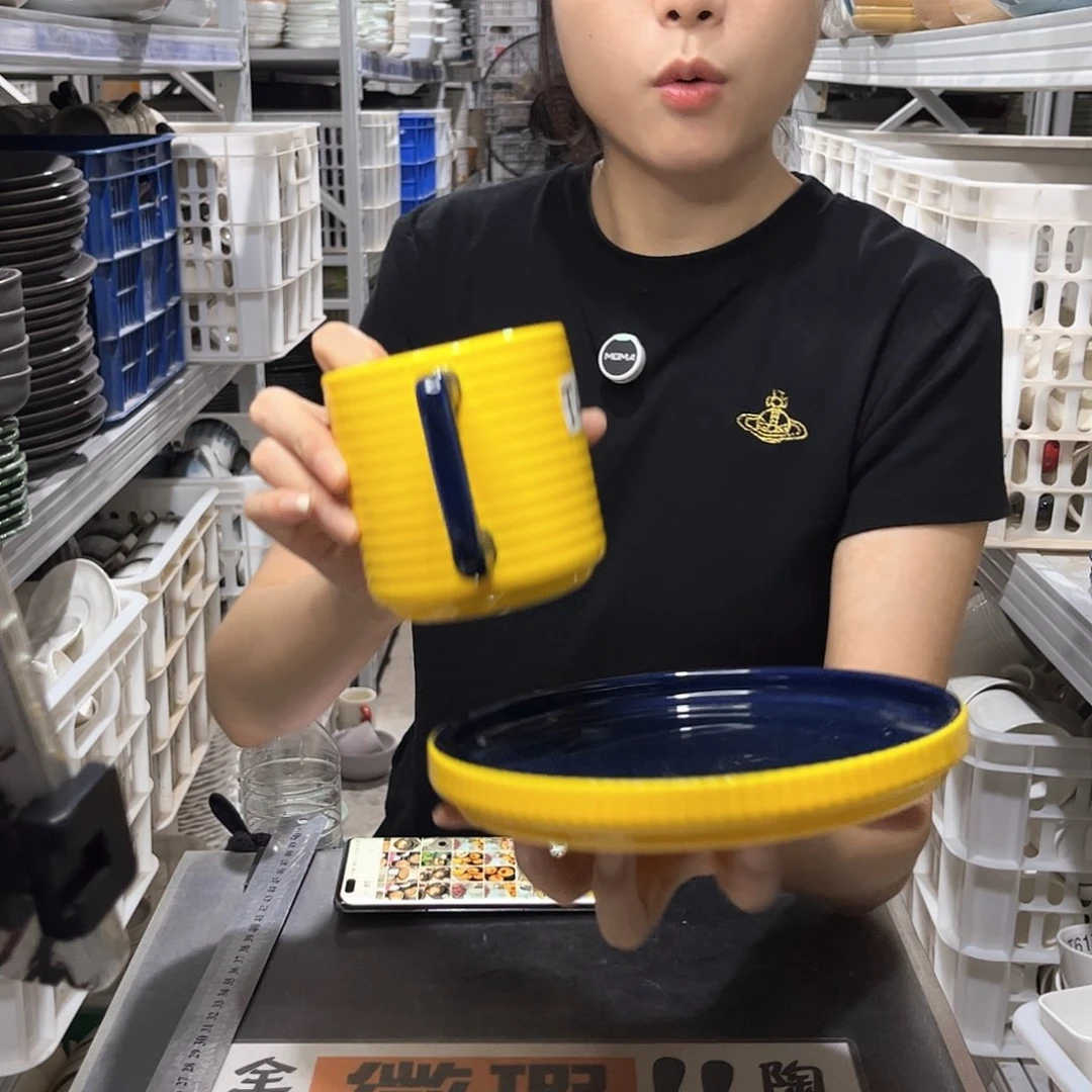 瓷片466              2杯2盘
