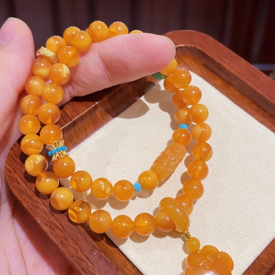 蜜蜡手链未镶嵌手串