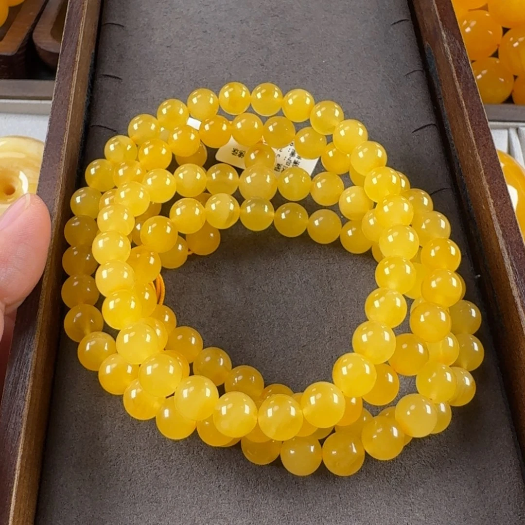 蜜蜡未镶嵌毛衣链