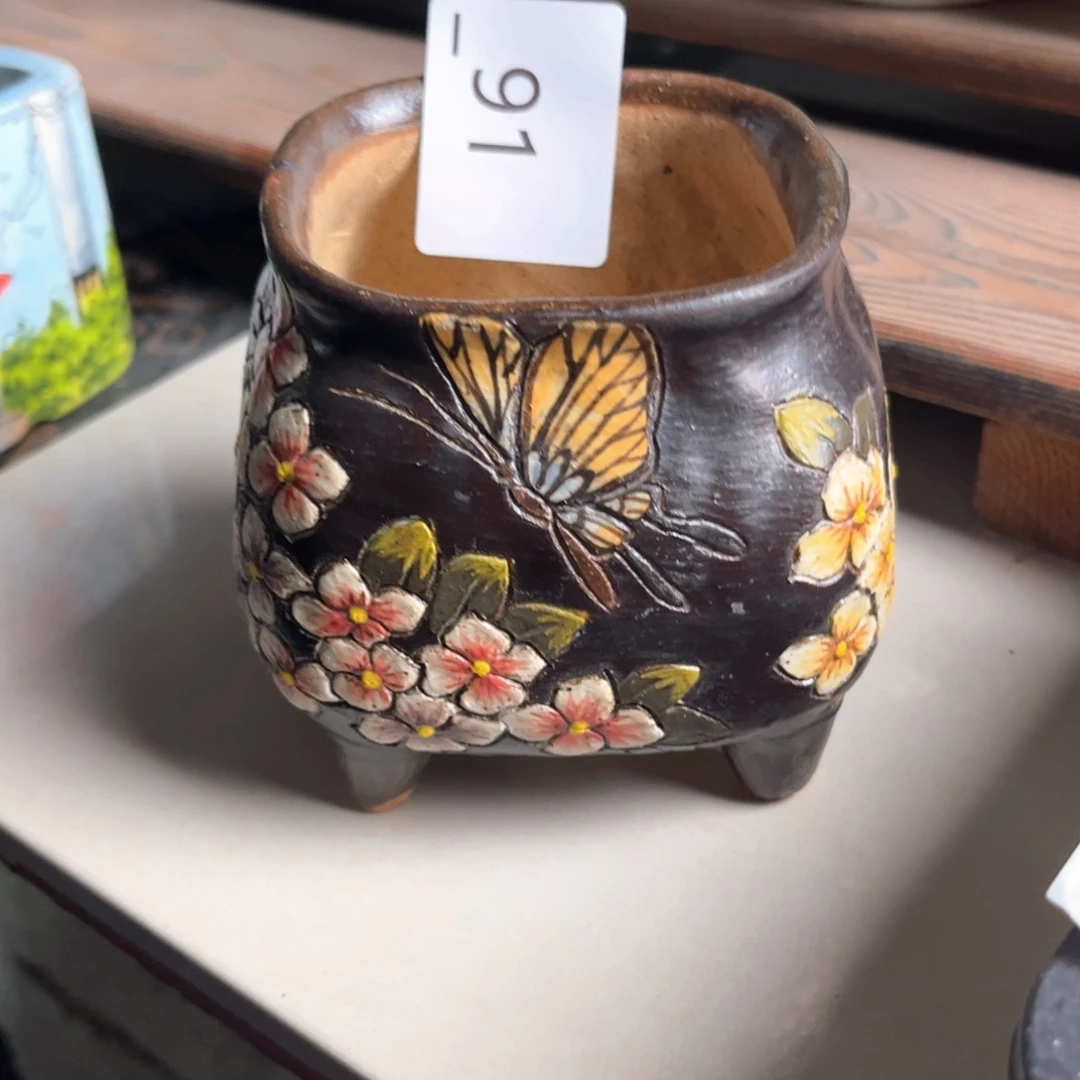 ?**蒿91多肉花盆1个
