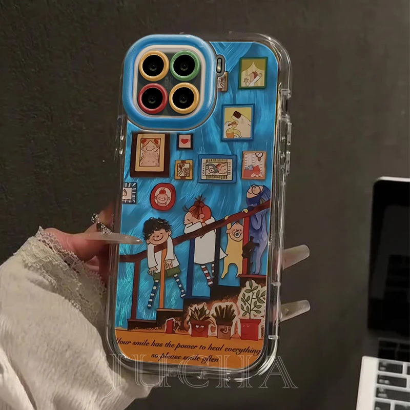 楼梯coco和朋友适用苹果16pro手机壳防摔华为mate70VIVOOPPO荣耀