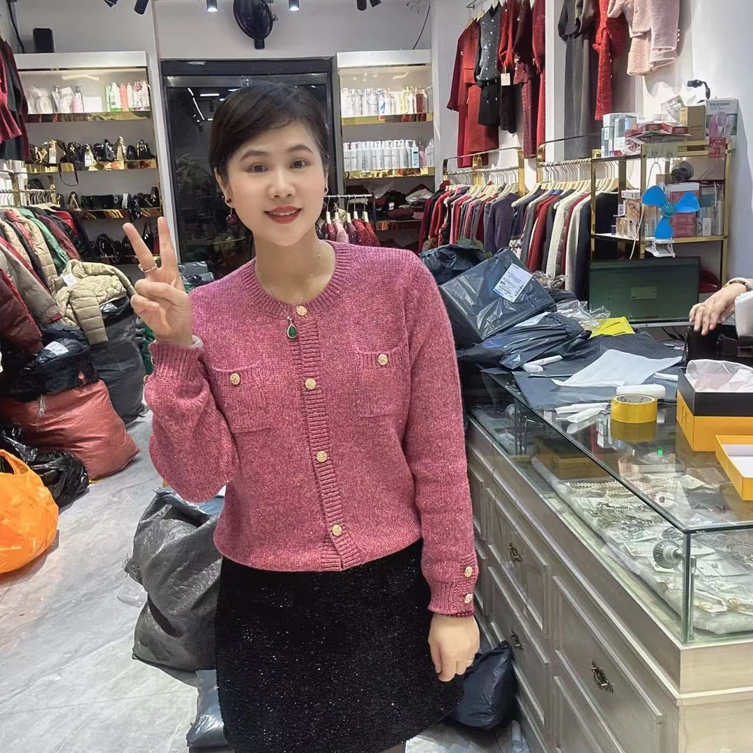 8-90507开衫款毛衣57长