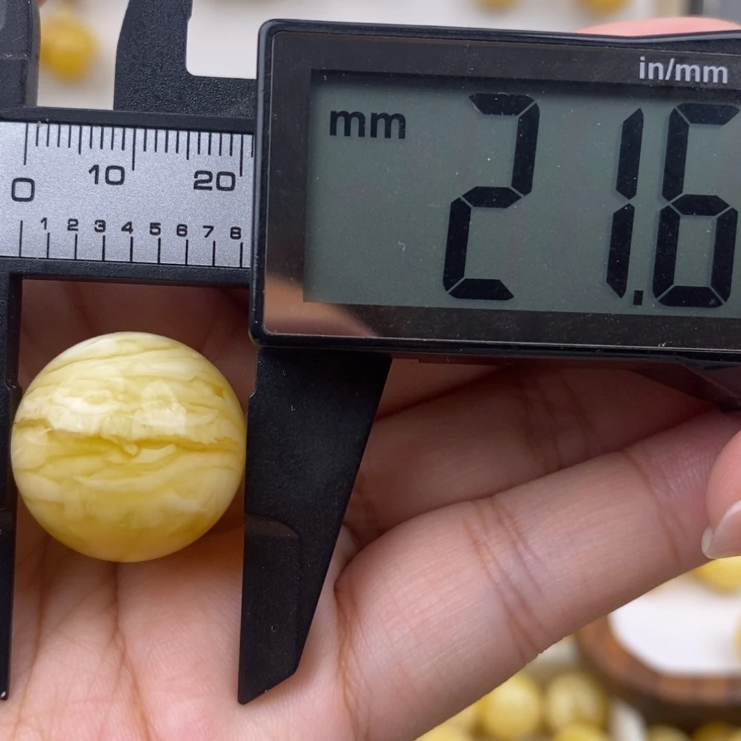 未镶嵌琥珀裸石蜜蜡圆珠