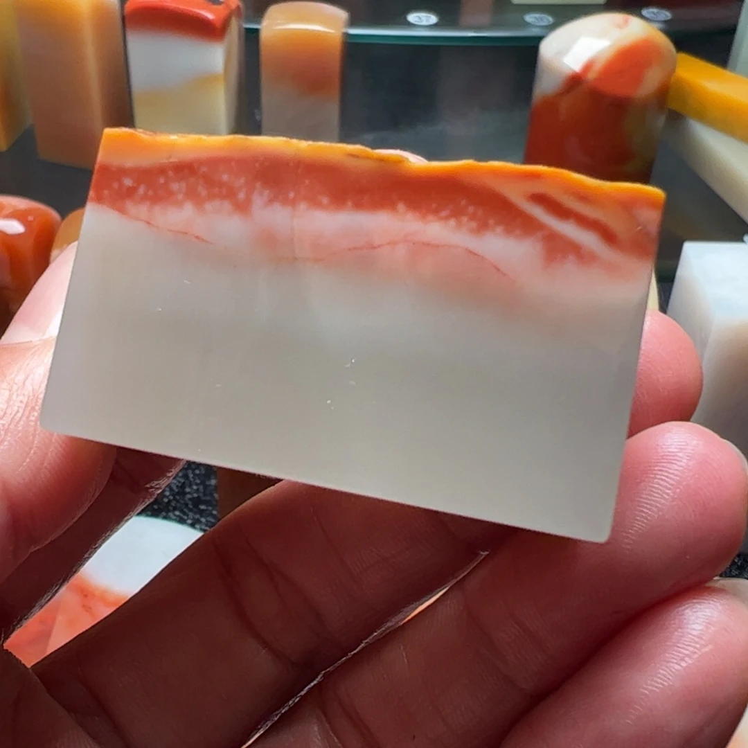 老挝石会****?结晶冻印石