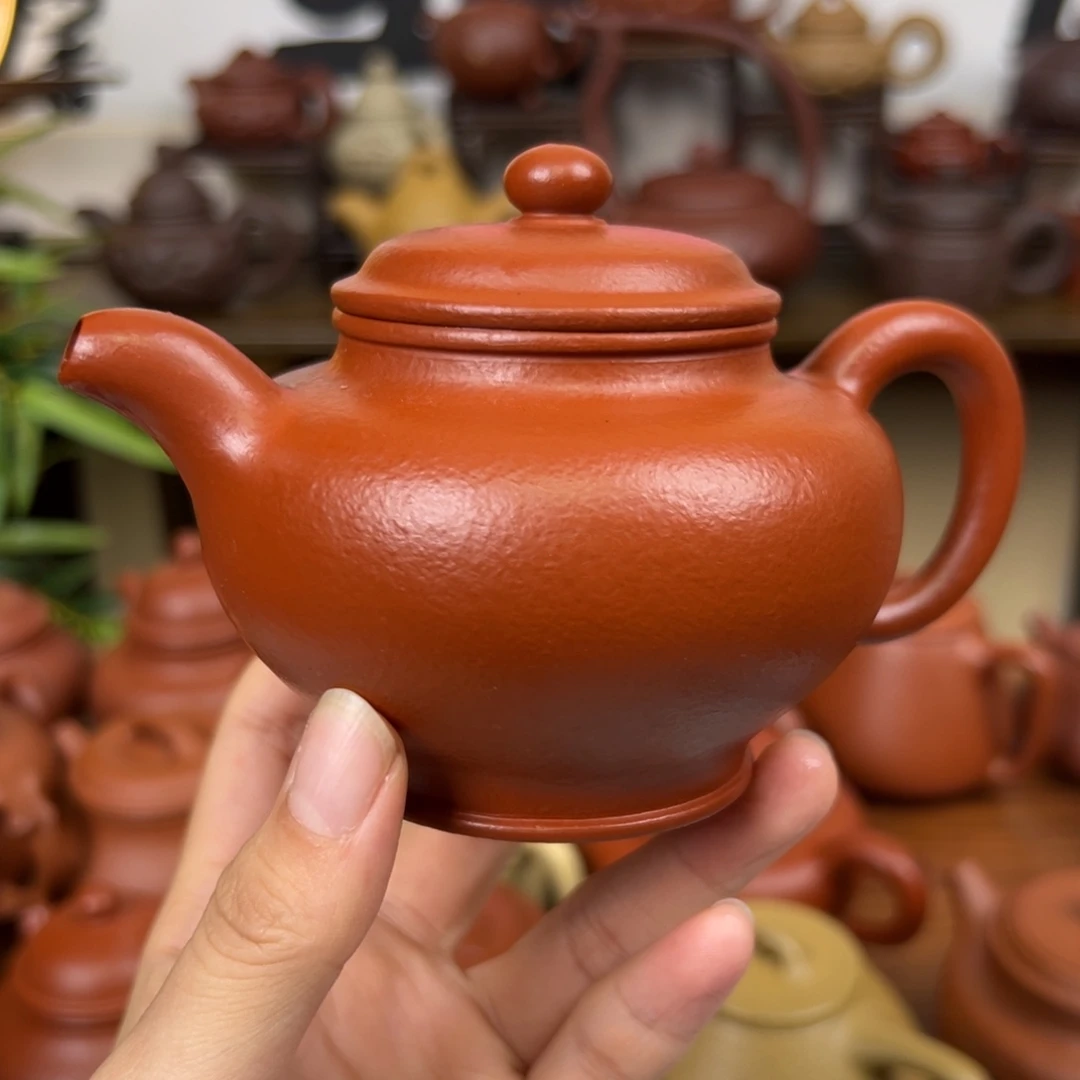 茶壶紫砂紫砂壶多只壶朱泥220cc全