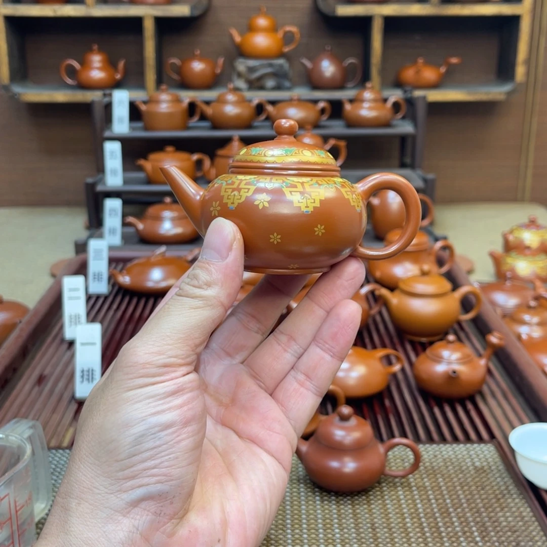 这***胖茶壶朱泥福利价位 珐琅水平