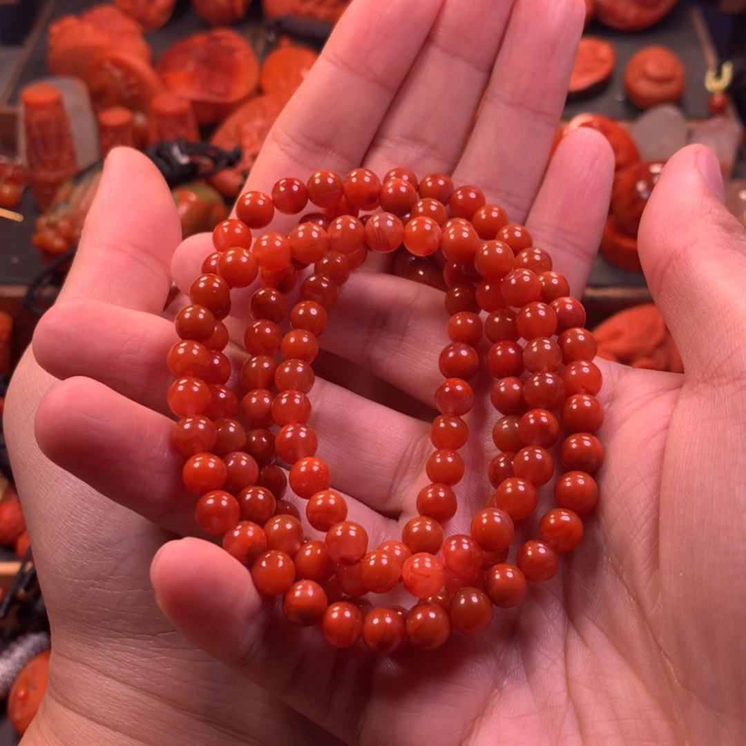 【闪购商品】未镶嵌多圈南红玛瑙