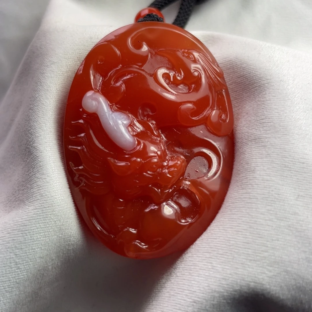 南红玛瑙未镶嵌原矿保山南红保山龙凤牌