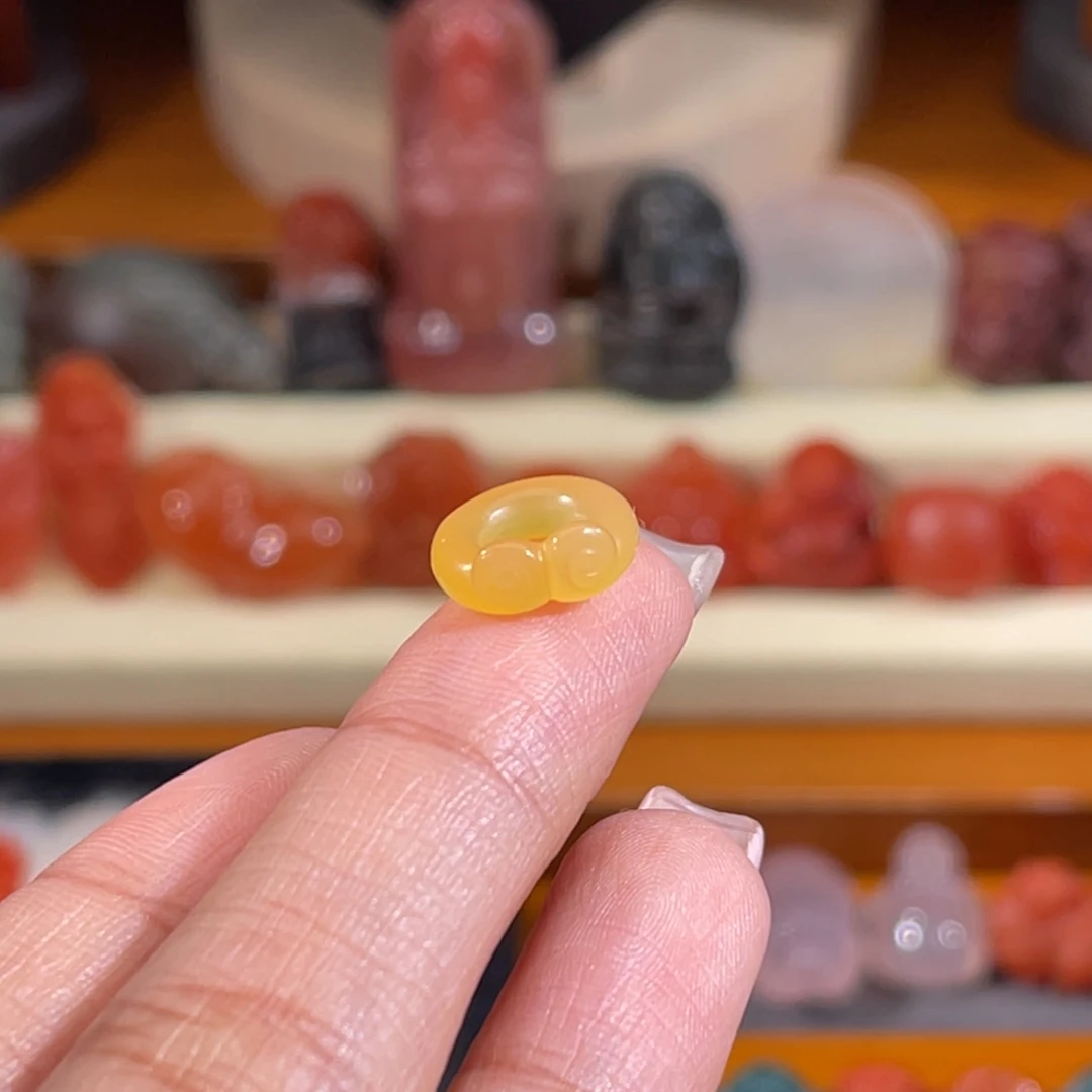 未镶嵌石英质玉（黄龙玉）金箍11.5mm不换退