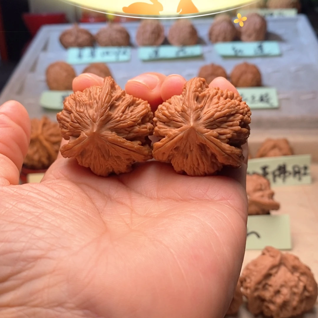 小***平把件文玩核桃虎头奔