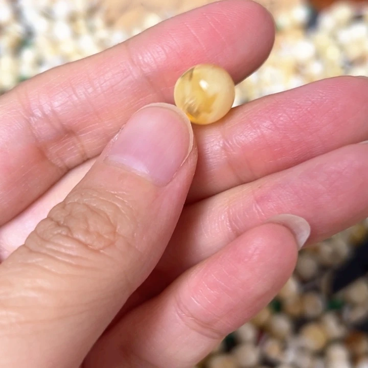裸石蜜蜡未镶嵌9.5mm一个