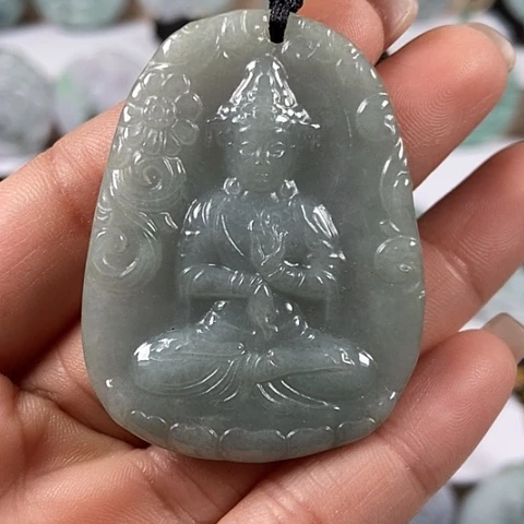 翡翠颈饰未镶嵌观音福利