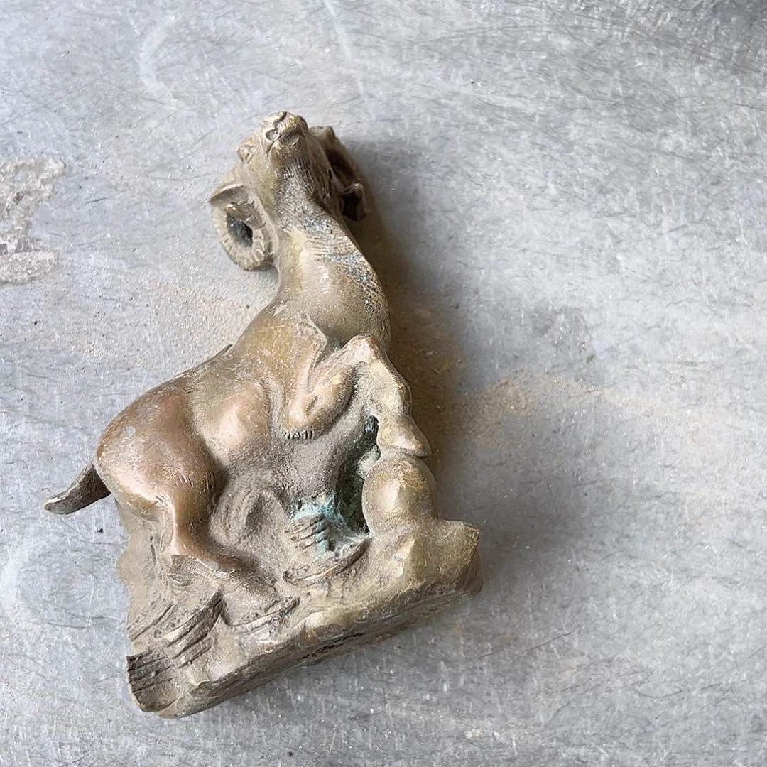 腊*黄铜摆件，文房摆件