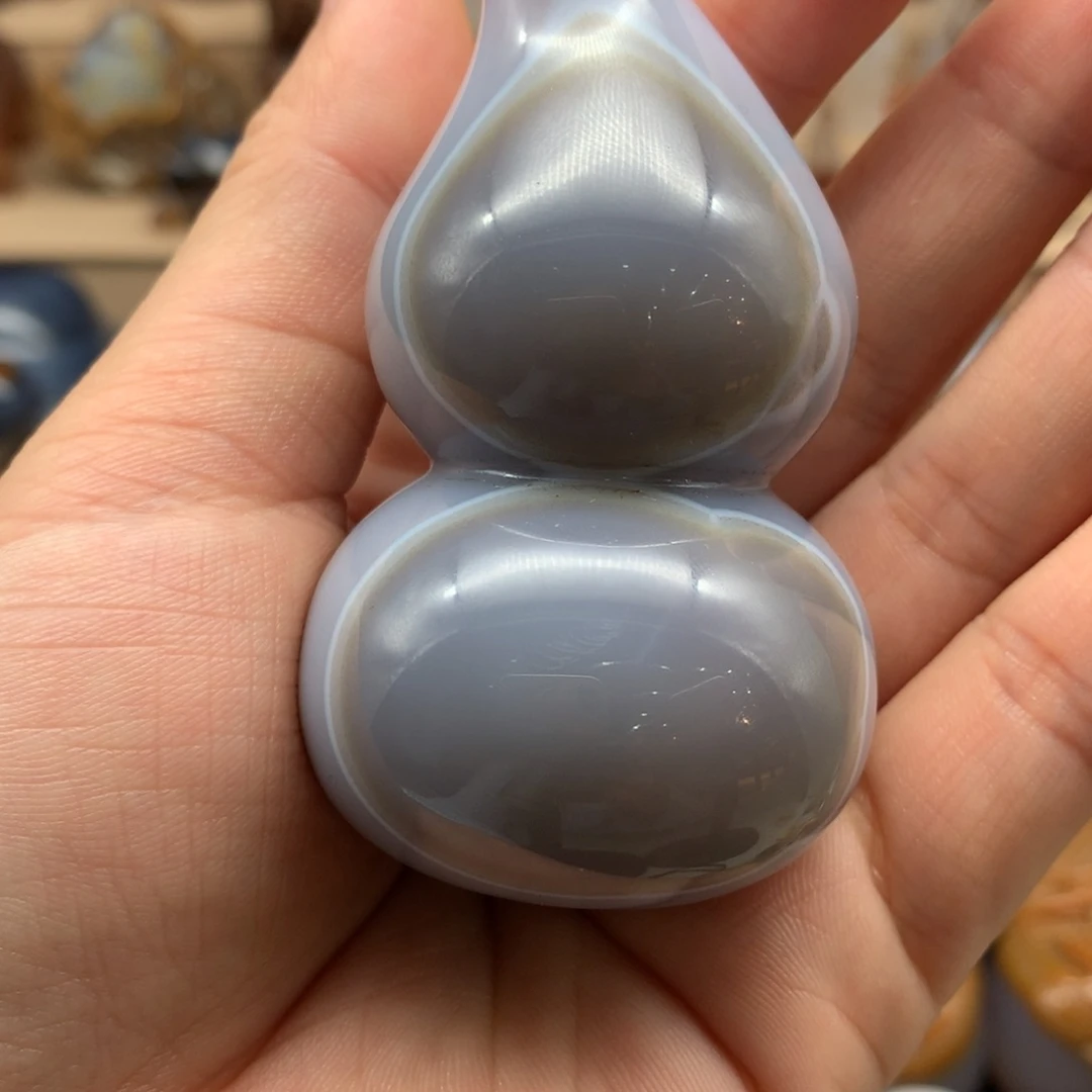 未镶嵌吊坠(赠链)玛瑙/玉髓石**子