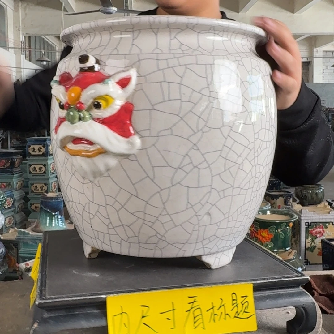 。一风堂石湾花盆 小点 内21*24