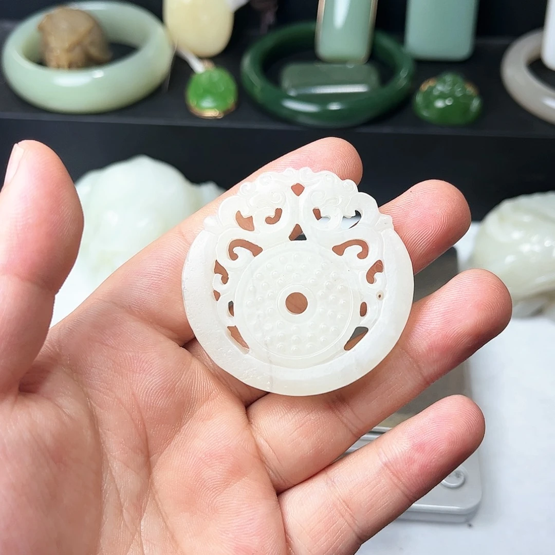 和田玉未镶嵌吊坠(不含链)34