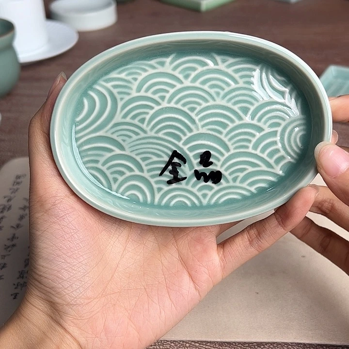 龙泉云间青瓷小米茶器