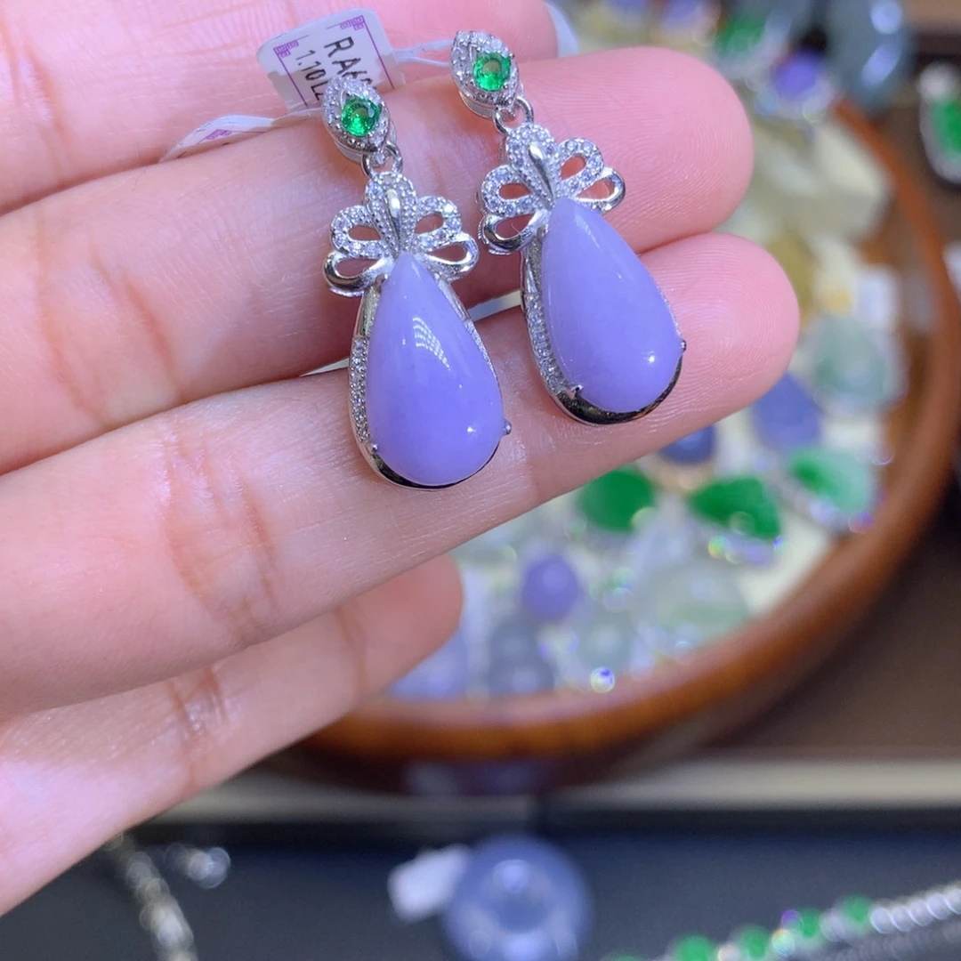 翡翠戒指银S925镶嵌翡翠多样性