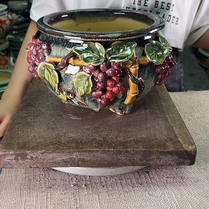 泳坤堂石湾盆陶瓷
