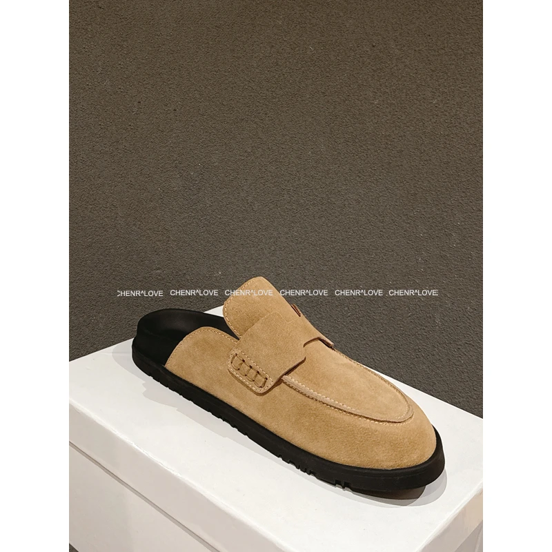 C 链接【 CHEN】包头半拖鞋女懒人一脚蹬穆勒半拖勃肯拖鞋