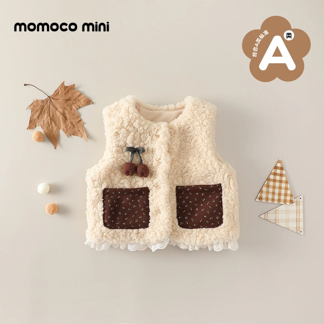 MOMOCOmini婴童冬季可爱休闲田园韩系舒适马甲女宝87810238001