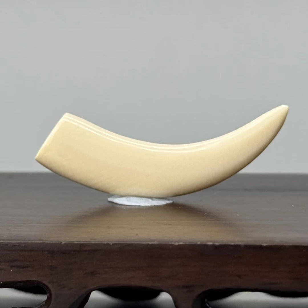 DEZHI/德志46*10*8mm3.5g牙尖吊坠天然猛犸牙默认打孔吊坠绳Y244