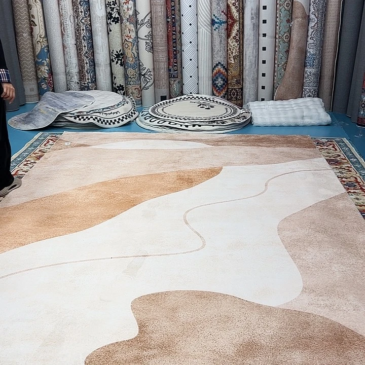 混纺243×348误差±1-3cm精编细砂仿羊绒棉布底微瑕