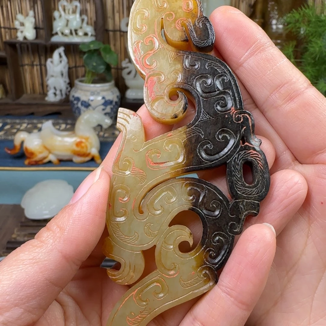 脚***哥和田玉（糖玉）未镶嵌挂件