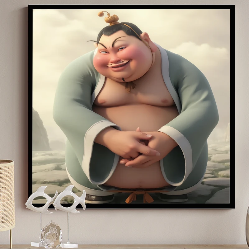 欧美兰哪吒魔童闹海十字绣太乙真人2025新款线绣自己绣动漫治愈系