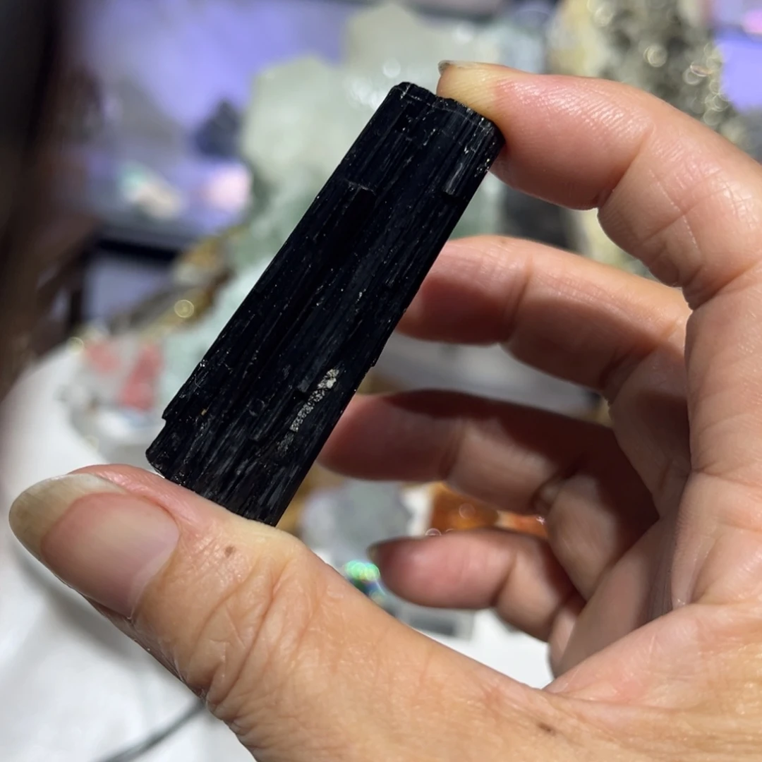 石材黑电器石原石