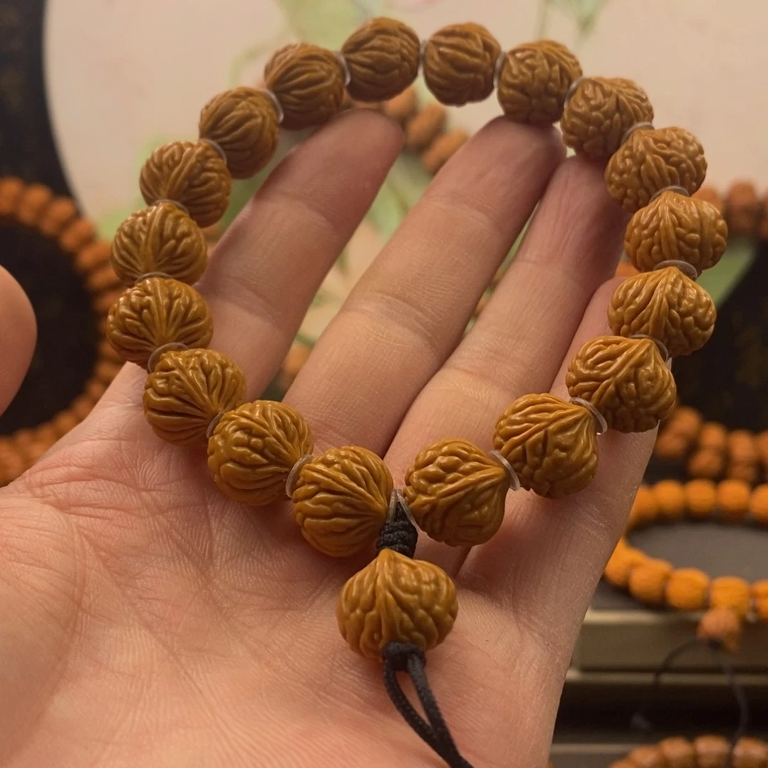 桃核手串15火龙纹手串