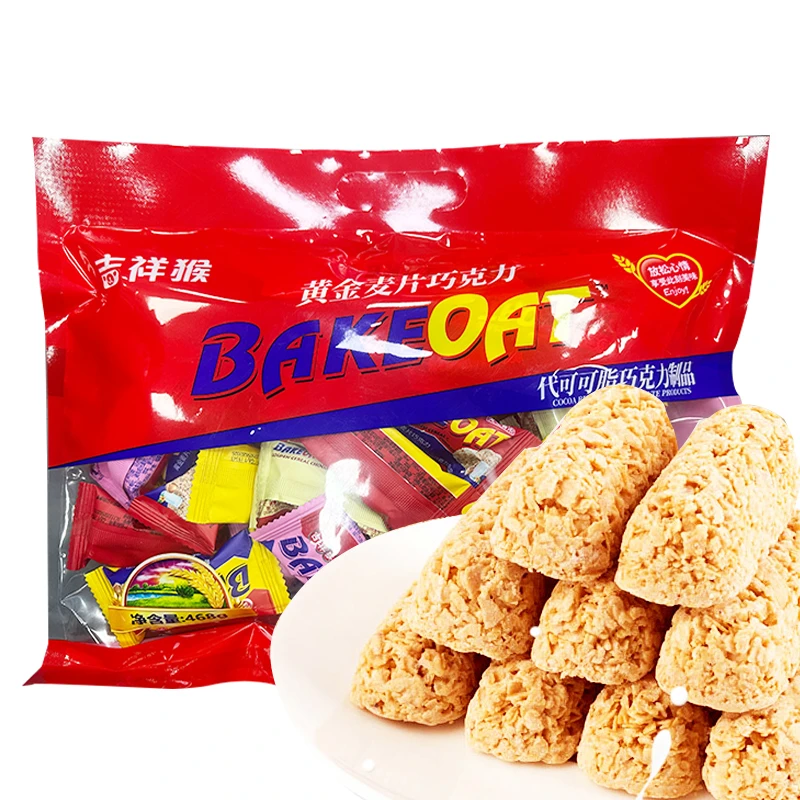 【到手3大袋 双拼口味】吉祥猴燕麦巧克力什锦糖果1254g