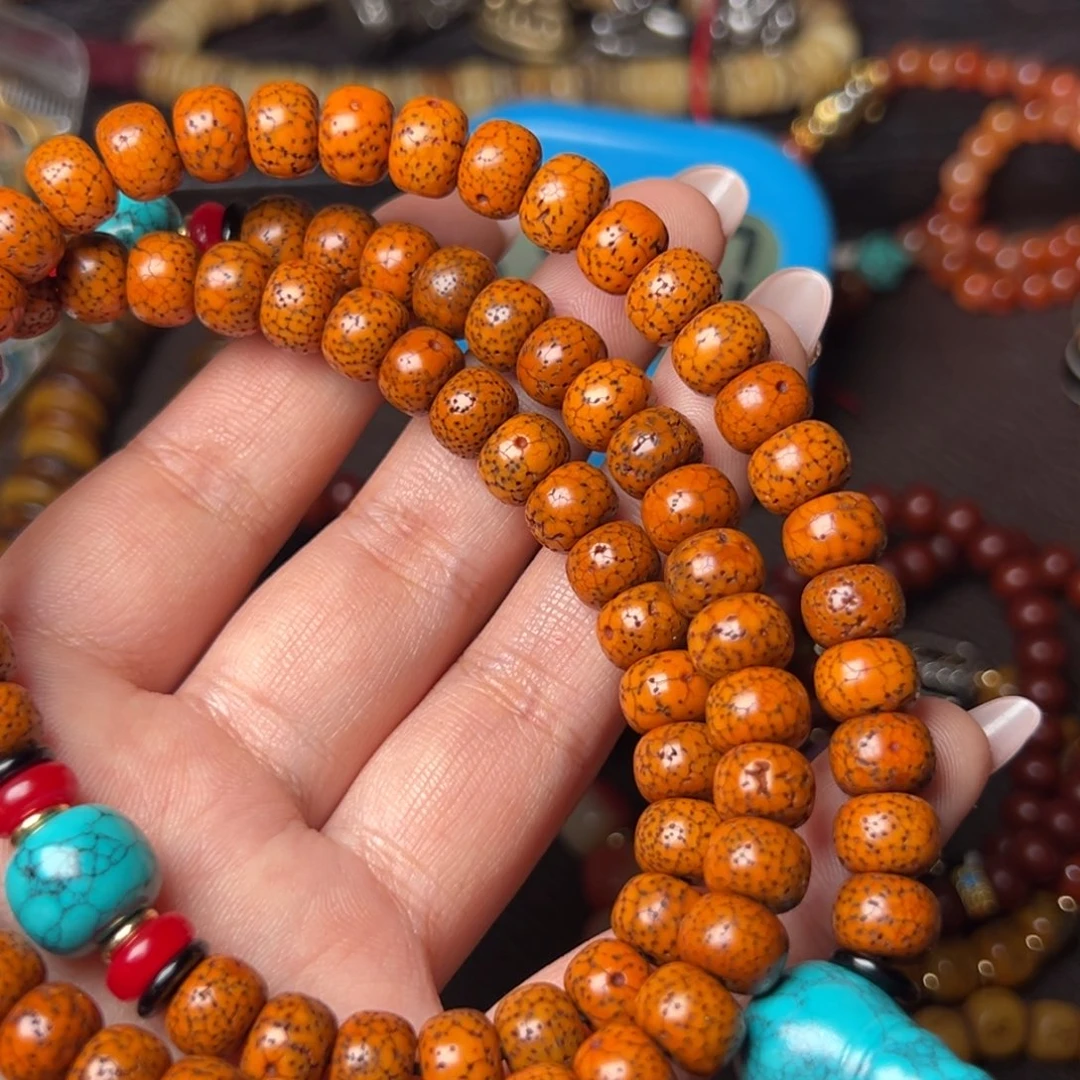 享***光菩提籽类脖挂 单圈