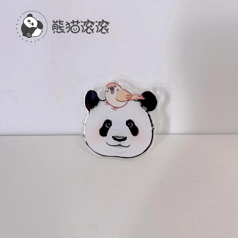 【萌兰花花小鸟款气囊支架】桌面支撑手机背贴熊猫头像伸缩支架可爱