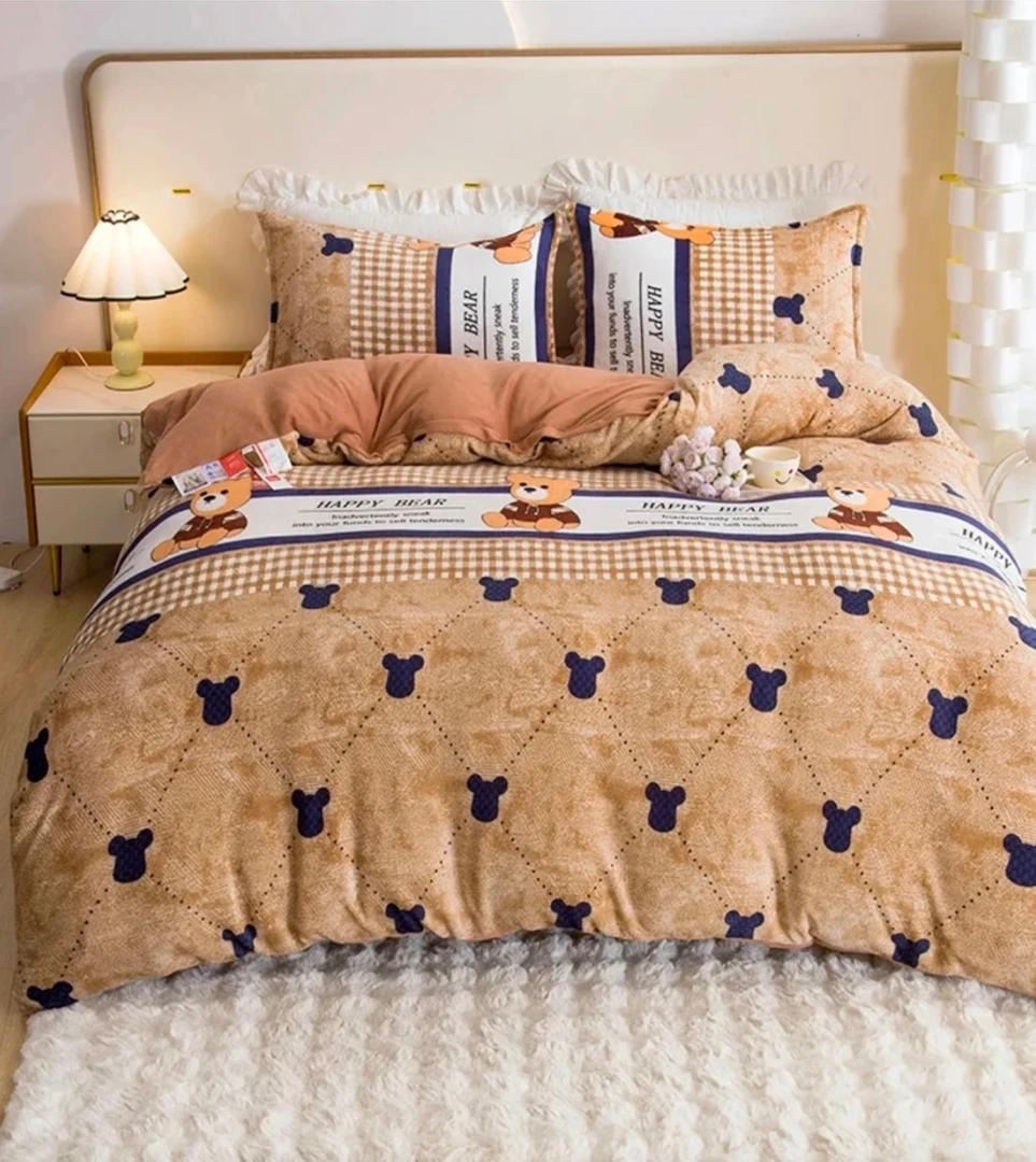 【试睡30天】饼干小熊双面绒春秋被牛奶绒可机洗1.5*2米