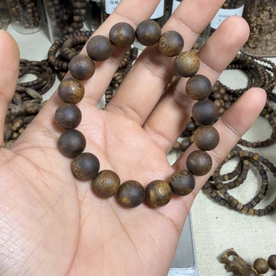 X***-沉香手串1.2圆珠单圈14克
