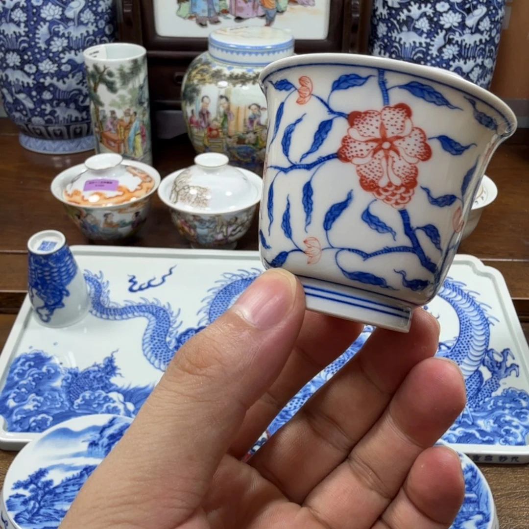 柳***也全手工全手绘陶瓷