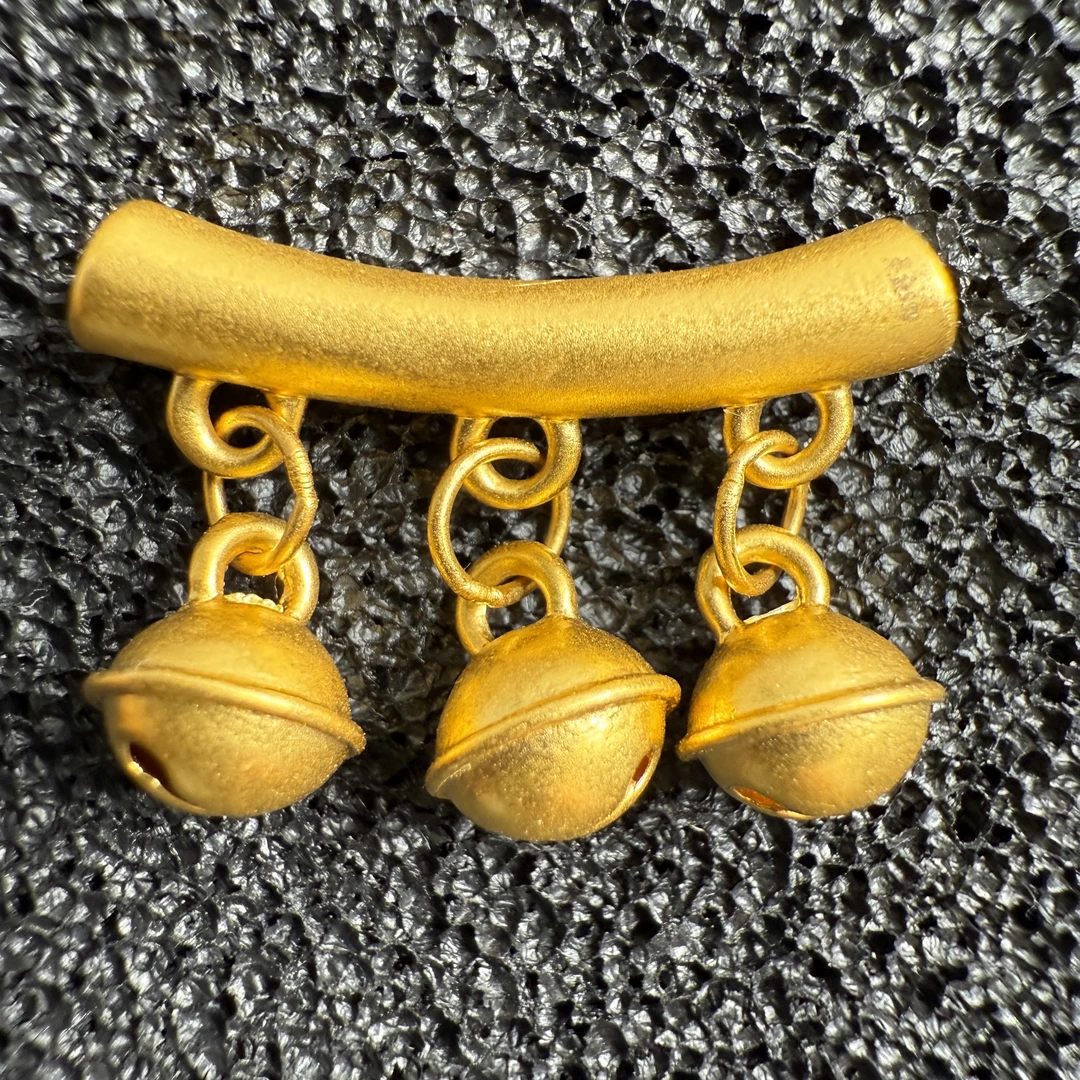 足金999铃铛弯管CC0162