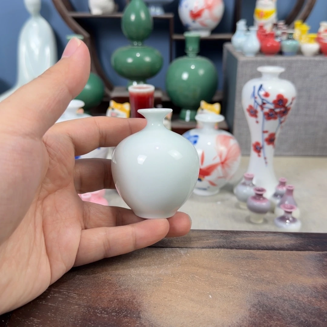 陶瓷手工小花器摆件
