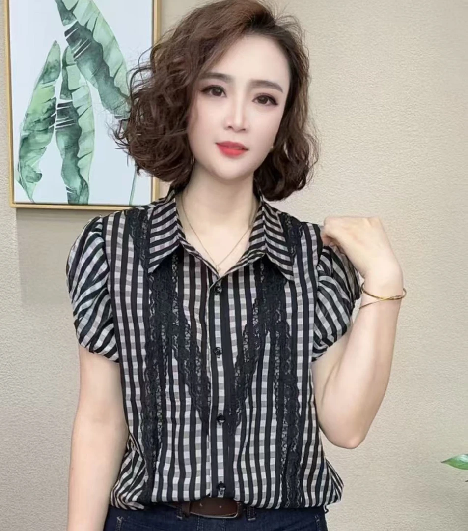 洋气百搭减龄显瘦2025新款时尚气质短袖女T恤上衣#0158