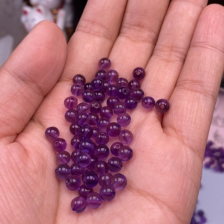 未镶嵌紫水晶玛瑙/玉髓40个紫水晶卡5