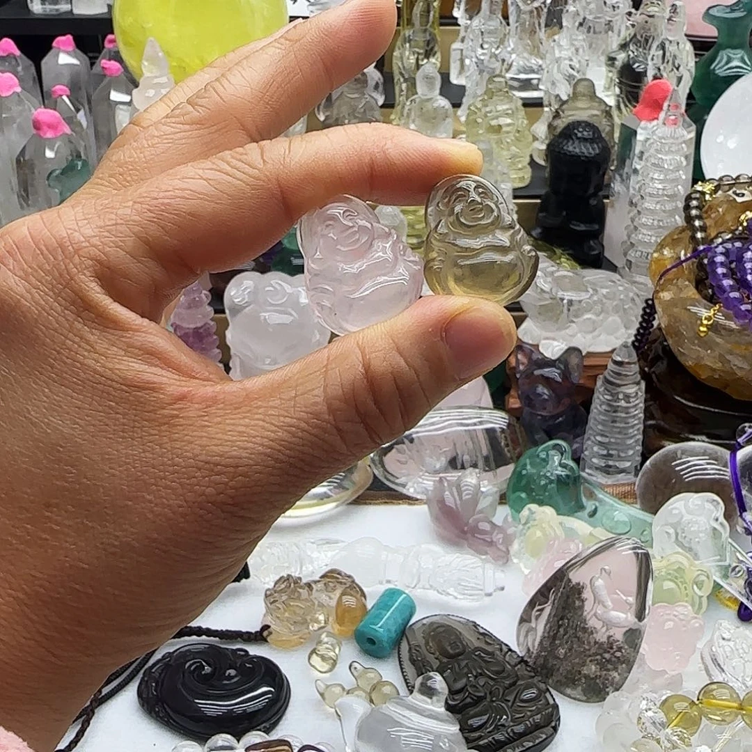 未镶嵌车挂水晶摆件