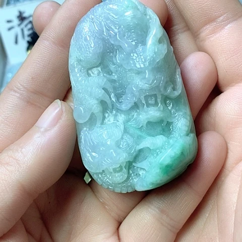 翡翠颈饰未镶嵌天然缅甸翡翠a货