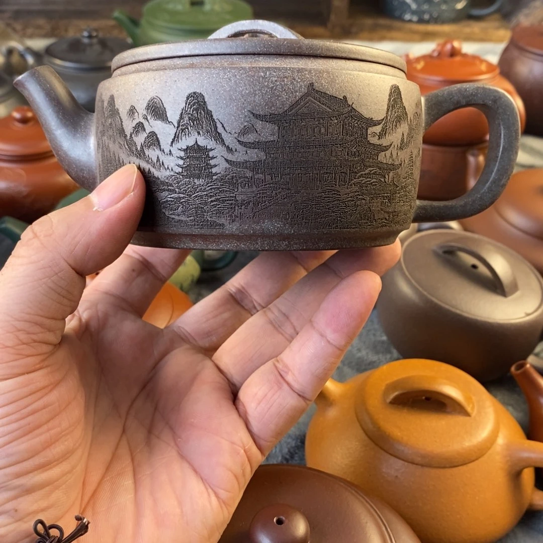 紫***兰茶壶紫砂宜兴紫砂壶qq