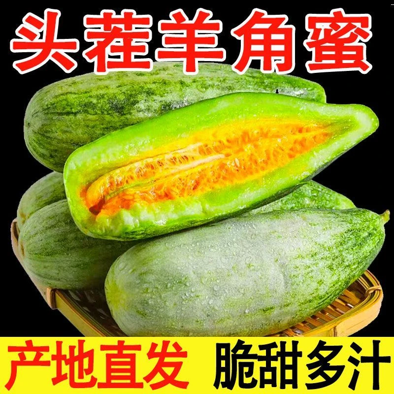 山东特产羊角蜜瓜香瓜甜瓜当季新鲜水果羊角脆现摘现发农家蔬菜