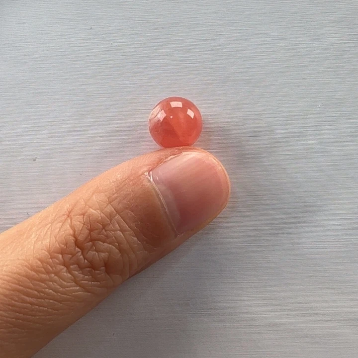 菱锰矿（红纹石）单珠未镶嵌L****