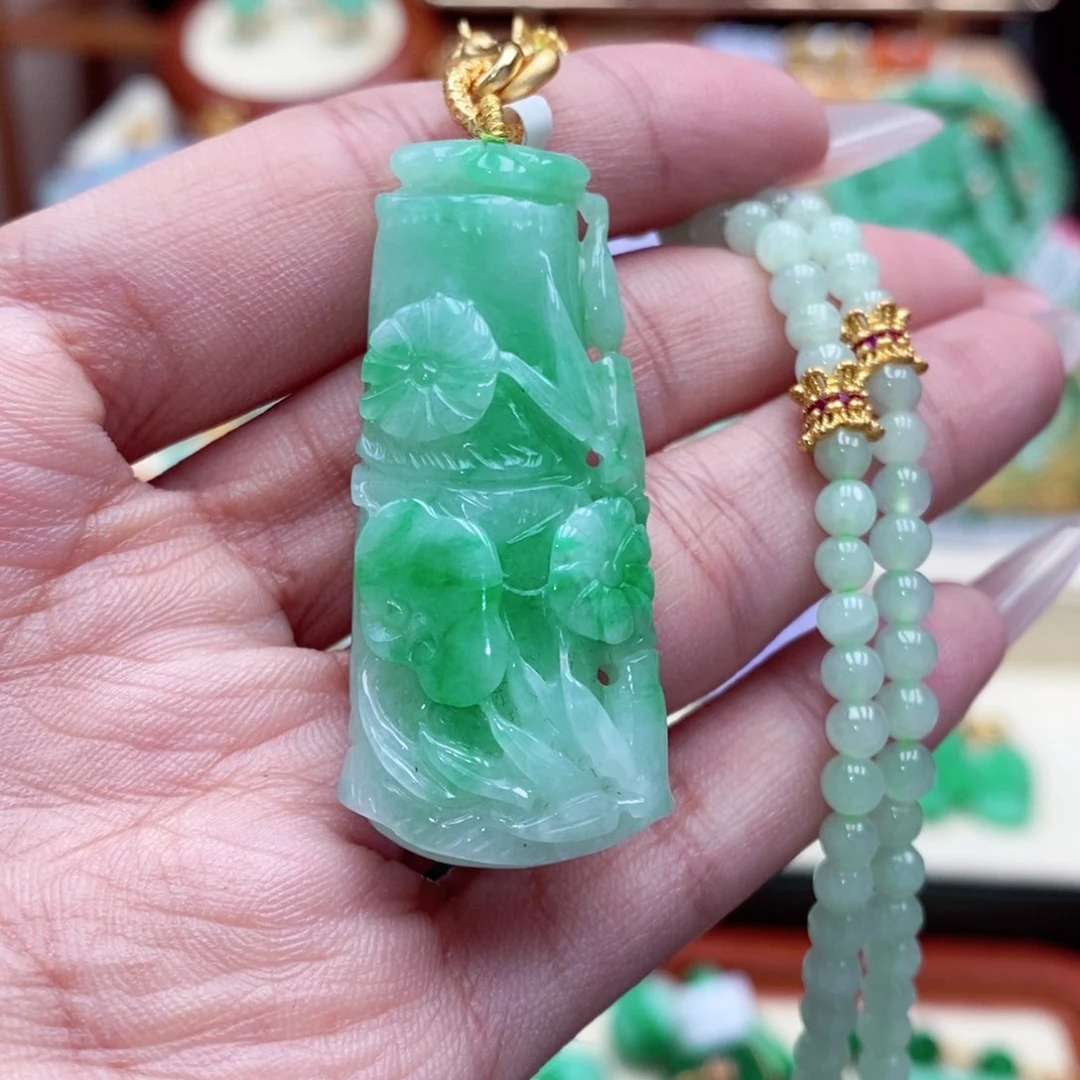 颈饰未镶嵌翡翠翡翠吊坠