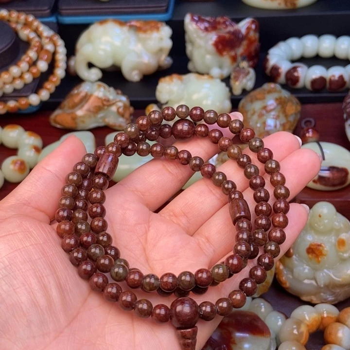 岫岩河磨玉（透闪石质玉）未镶嵌手链