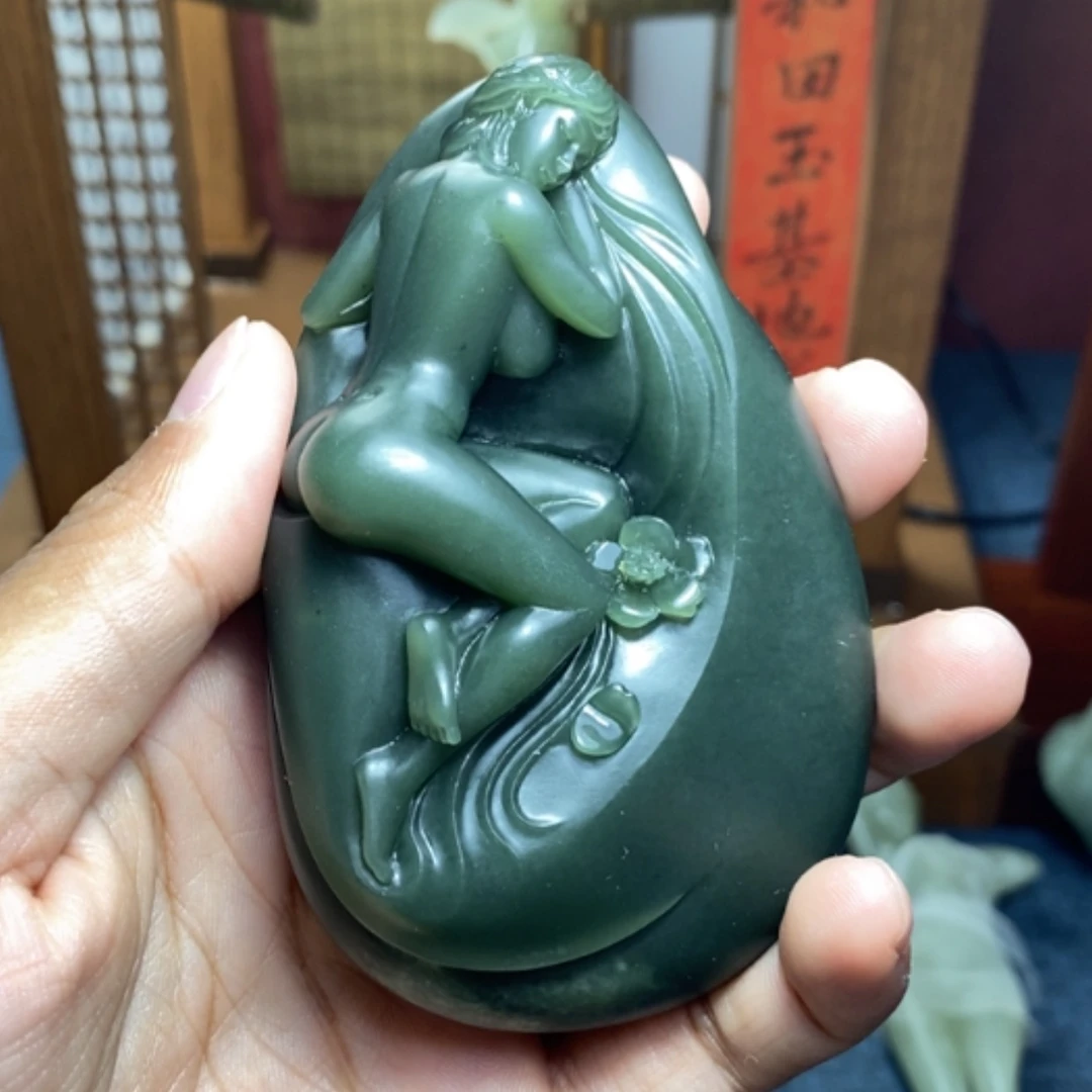 【闪购商品】未镶嵌和田玉把件正****芦