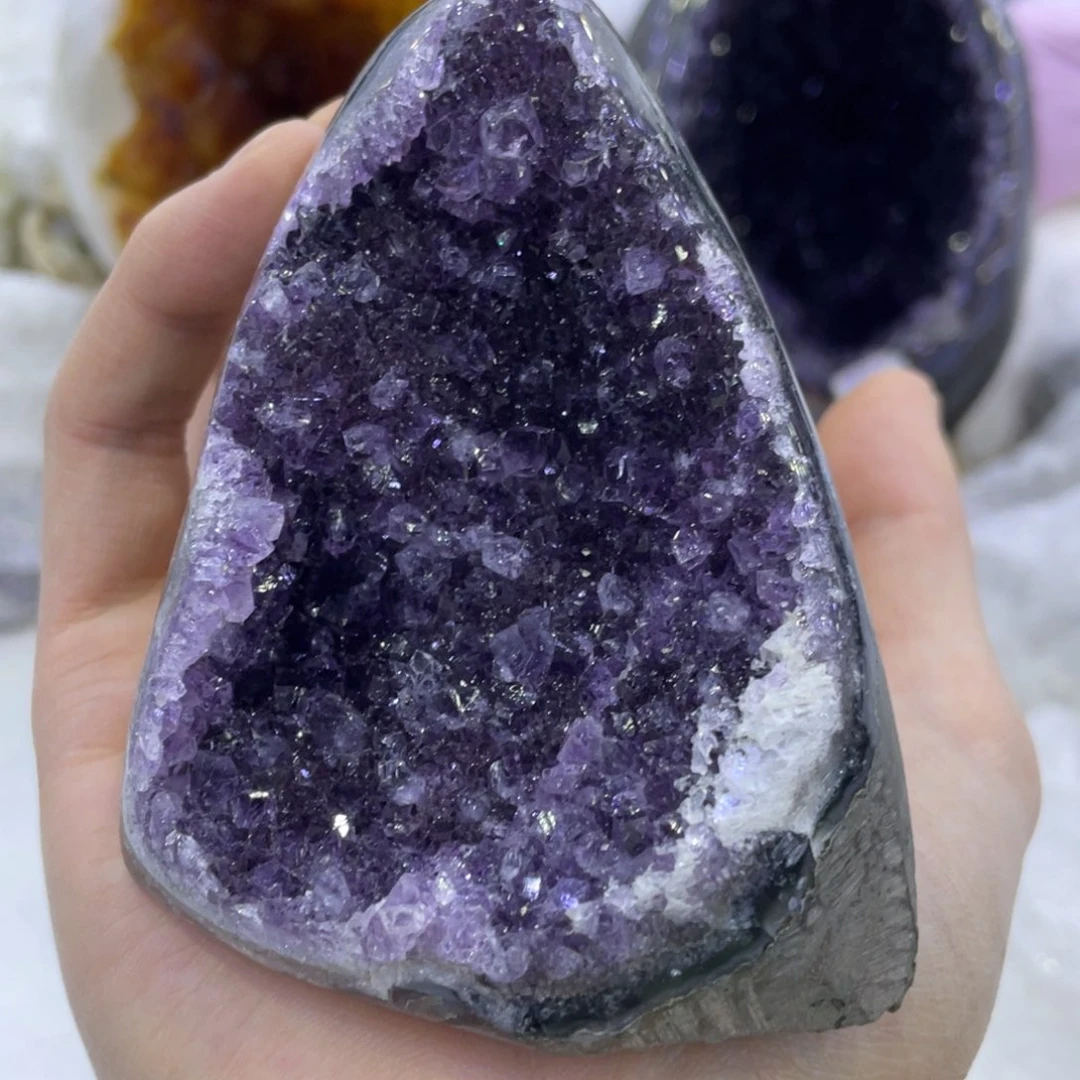 紫晶珠宝半成品未镶嵌